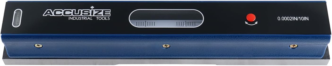 Accusize Industrial Tools 12 inch Master Precision Level in Fitted Box, Accuracy 0.0002'' /10'', S908-C687