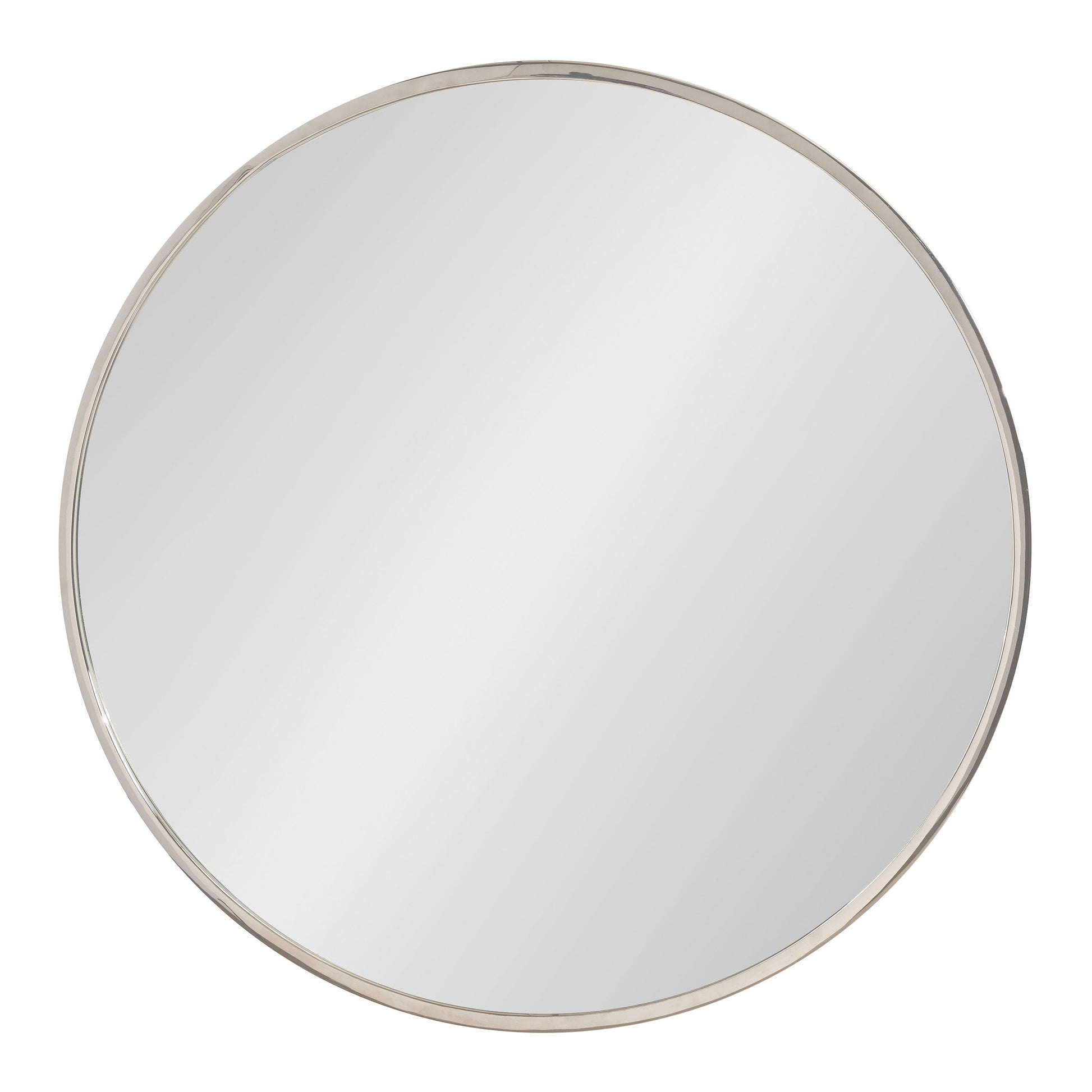 Kate and Laurel 28.00-in W x 28.00-in H Round Silver Framed Wall Mirror