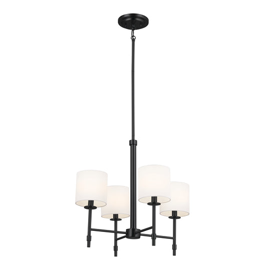 Kichler Ali 4 -Light Black Traditional For Use in Bedrooms, Dining Rooms, Foyers, Kitchens, Living Rooms Chandelier 5269706
