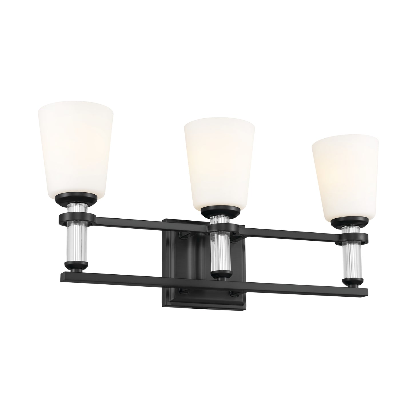 Kichler Rosalind 23.75-in 3 -Light Black Traditional Vanity light 5269686