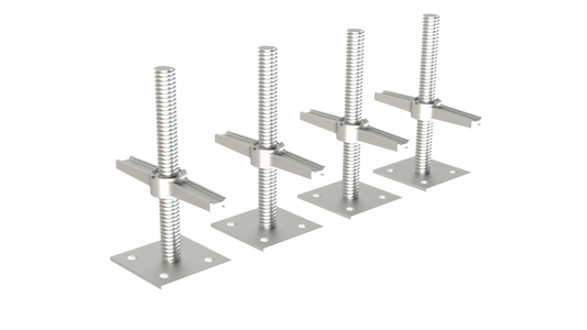 Build Frames Steel 12-in Jack For Scaffolding 4-Pack BPLJA12P4+BFL