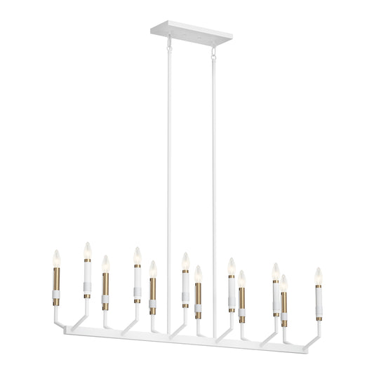 Kichler Armand 12 -Light White Modern/contemporary For Use in Bedrooms, Dining Rooms, Foyers, Kitchens, Living Rooms Chandelier 5271895