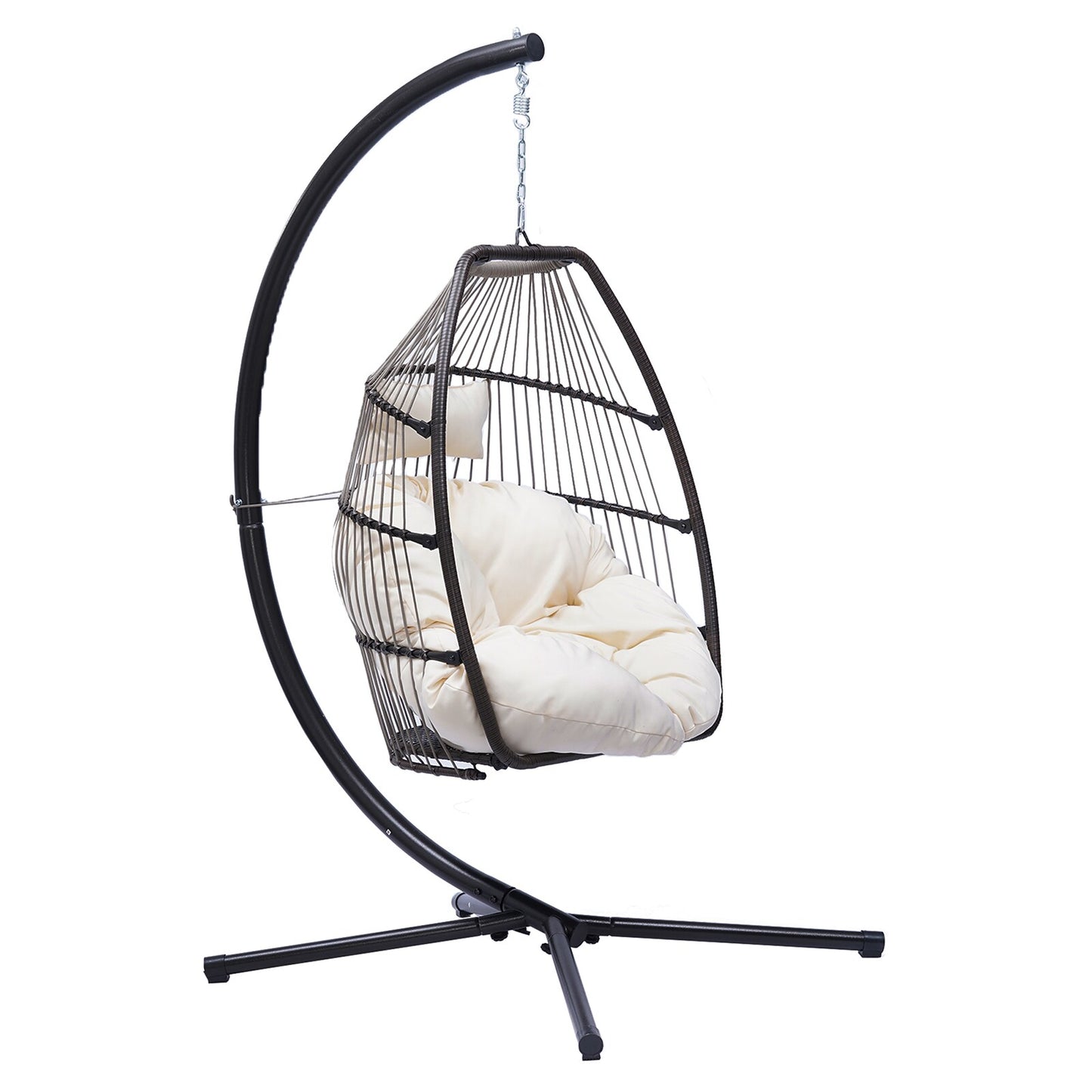 Flynama 1 -person Beige Outdoor Swing