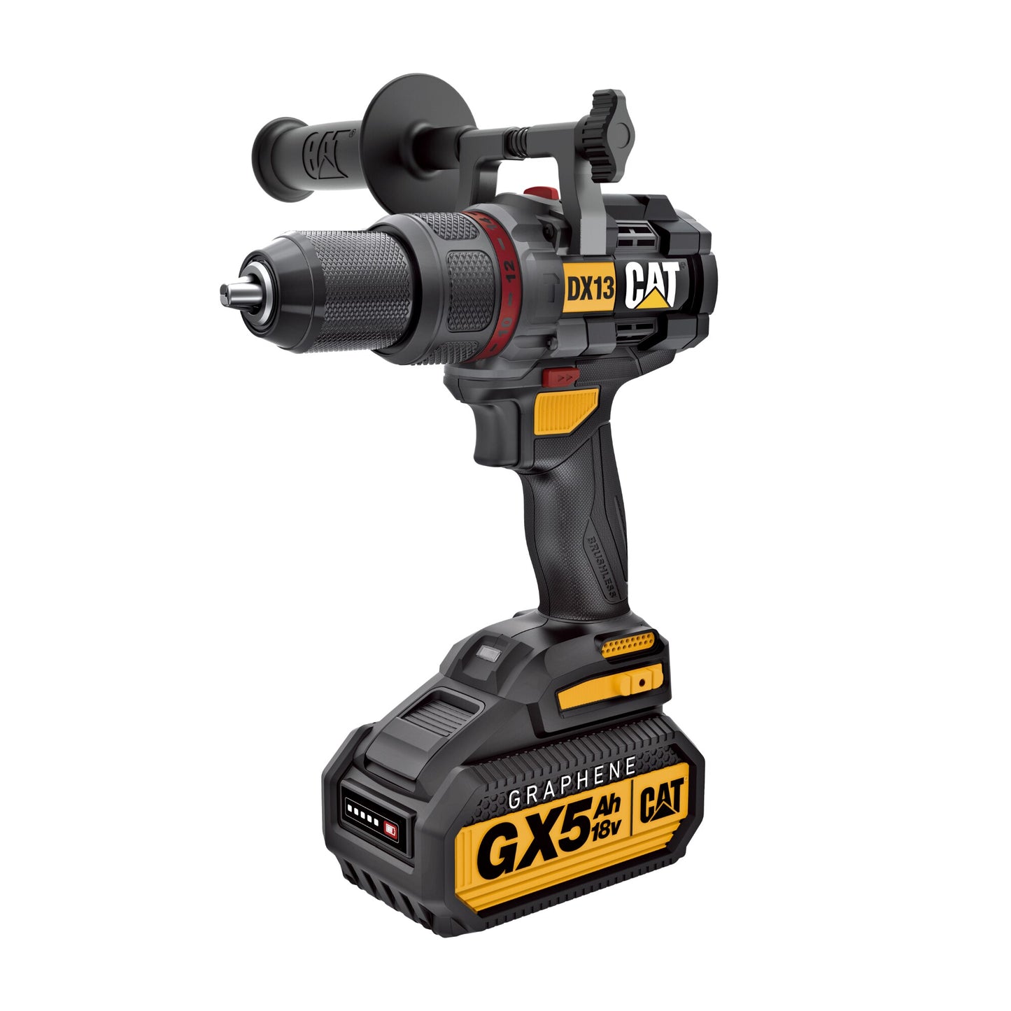 Cat 1/2-in 18-volt Variable Speed Brushless Cordless Hammer Drill (1-Battery Included) DX13