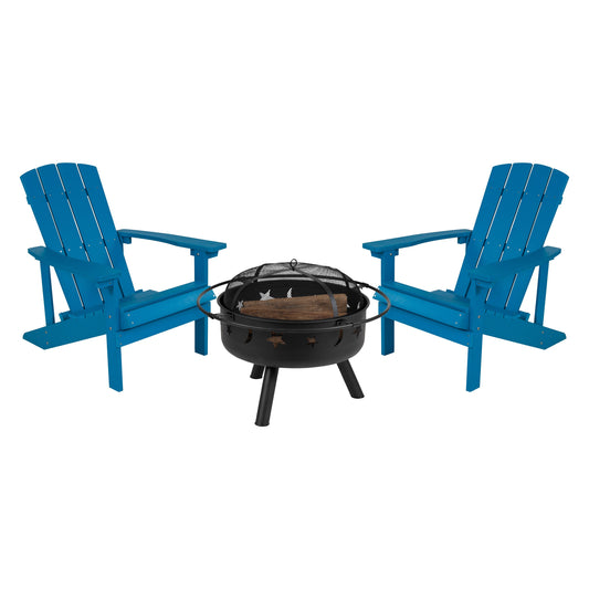 Flash Furniture Charlestown 3 -Piece Patio Conversation Set