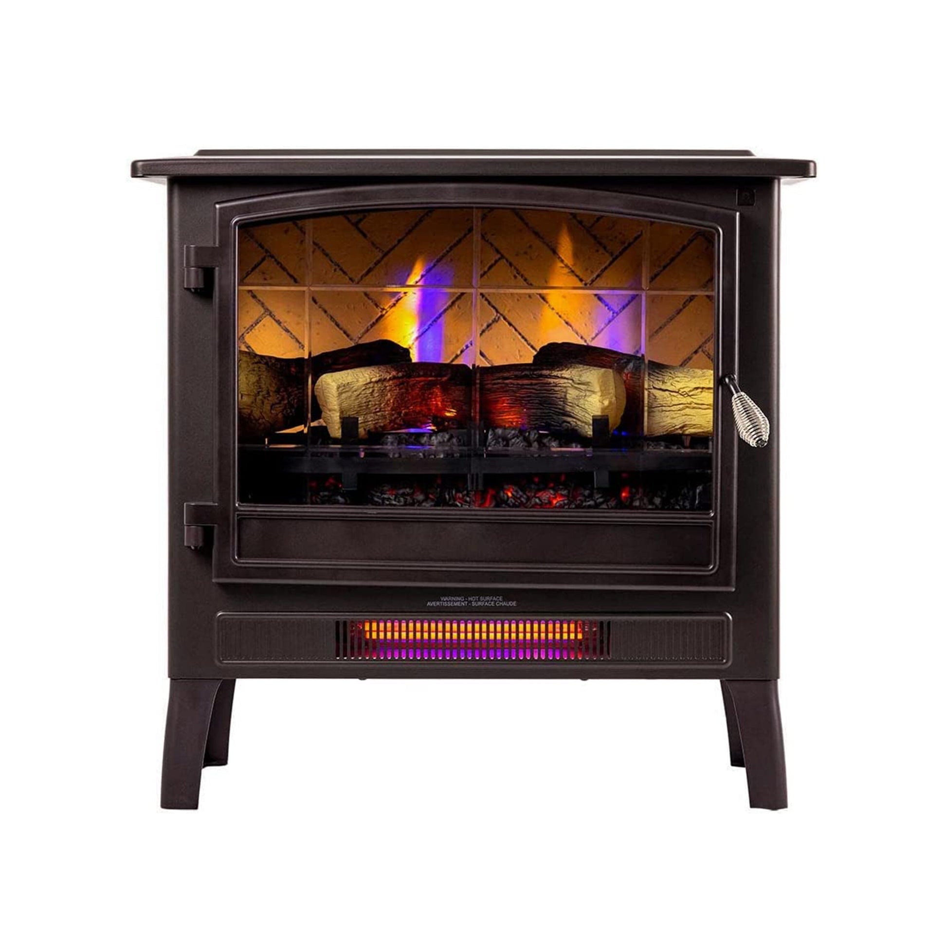 Country Living 24-in W Bronze Infrared Quartz Electric Fireplace CL-FS-696-1