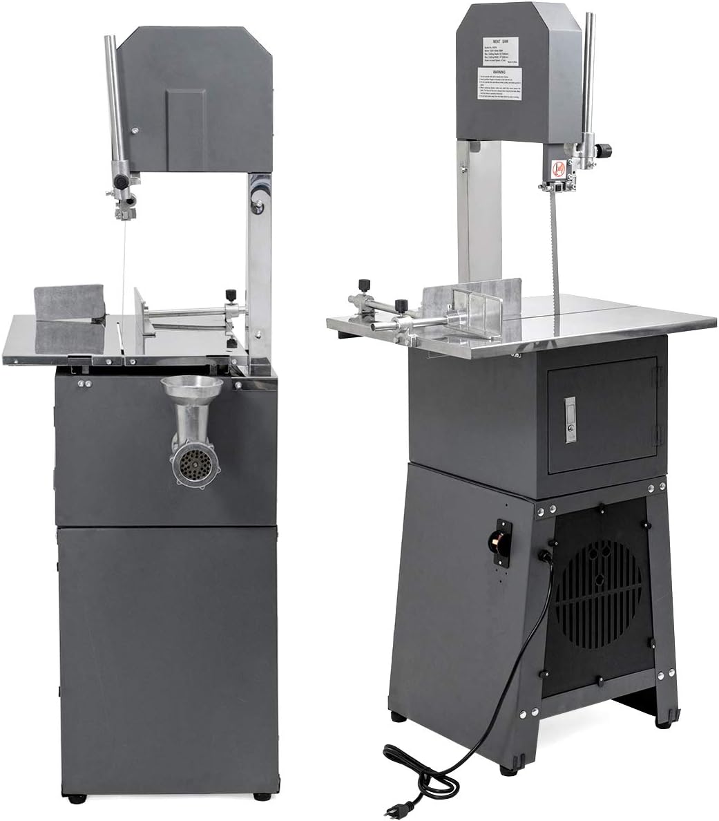 Stark USA 2-in-1 550W Commercial Butcher Band Saw and Sausage Stuffer Machine Slicer Meat Bone Sausage Carne Electric Meat Saw