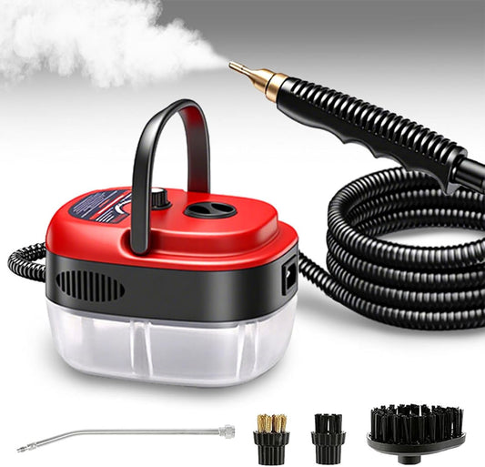 Handheld Steam Cleaner, 2500W Portable High Temp Bathroom Power Steamer Cleaning Machine High Pressure Steam Cleaner For Home Use Kitchen Grease Car Detailing