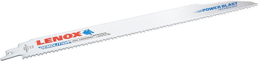 Lenox Tools - 20485B106R LENOX Tools Demolition Reciprocating Saw Blade with Power Blast Technology, Bi-Metal, 12-inch, 6 TPI, 25/PK