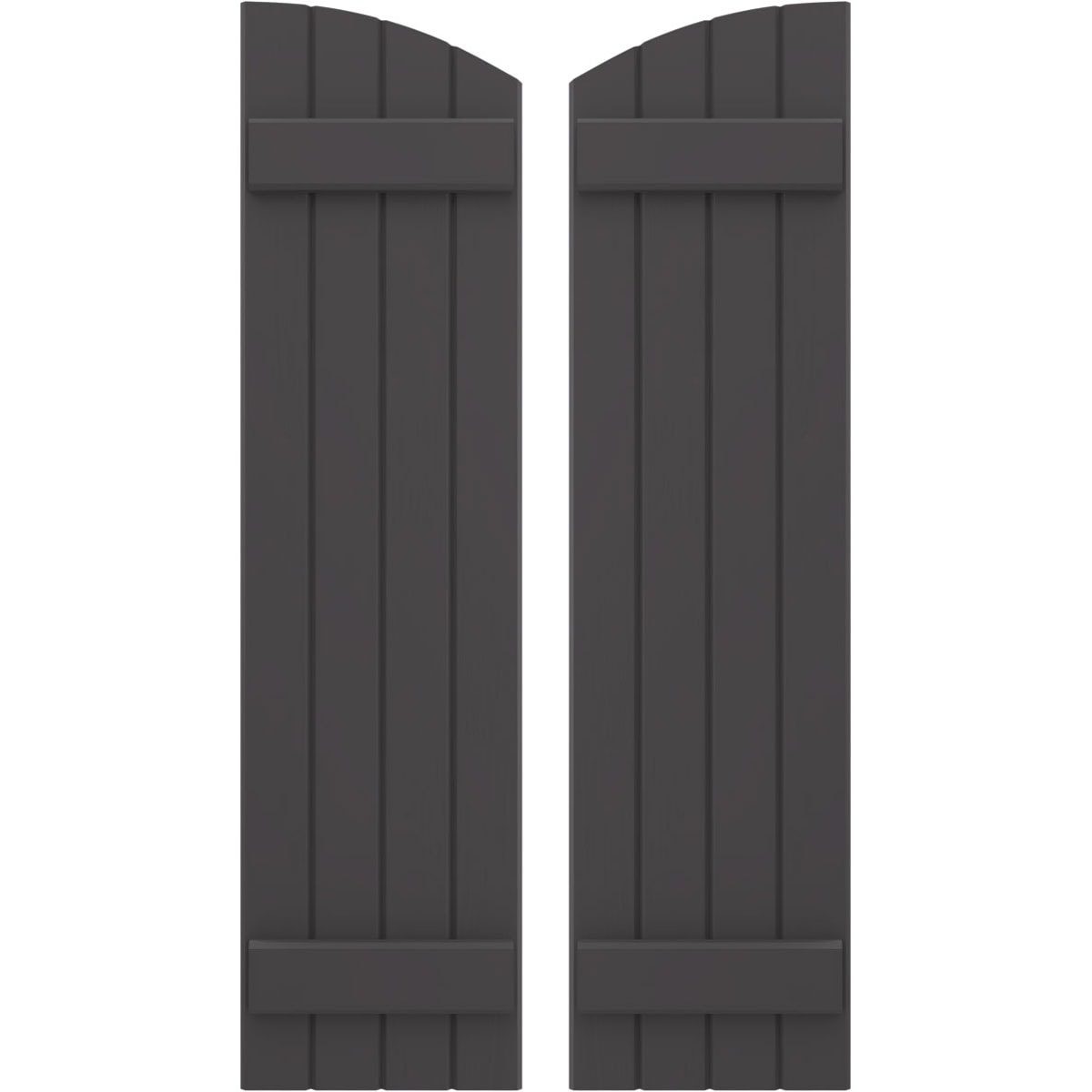 Ekena Millwork 14-in W x 82-in H Shadow Mountain Paintable/Stainable Board and batten Z-bar Wood Exterior Shutters ( 2 -Pack )