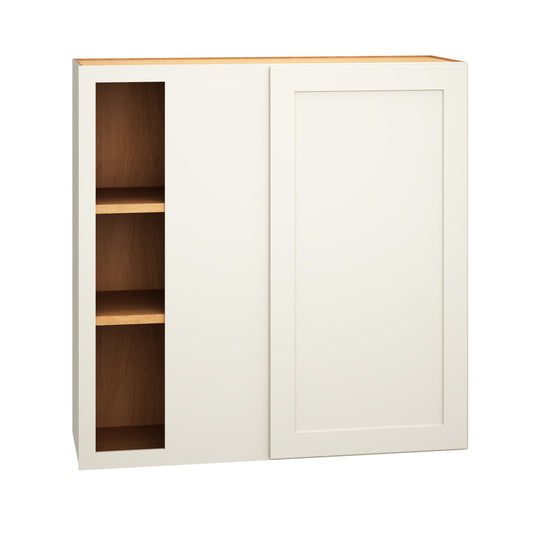 Diamond Express Jamestown 36-in W x 36-in H x 12-in D White Blind Corner Wall Fully Assembled Plywood Cabinet Recessed Panel Shaker