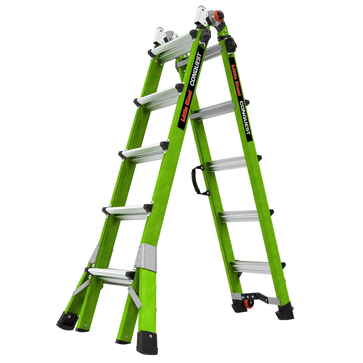 Little Giant Ladders Conquest 22-ft Reach Type 1a- 300-lb Load Capacity Telescoping Multi-Position Ladder 17122-001