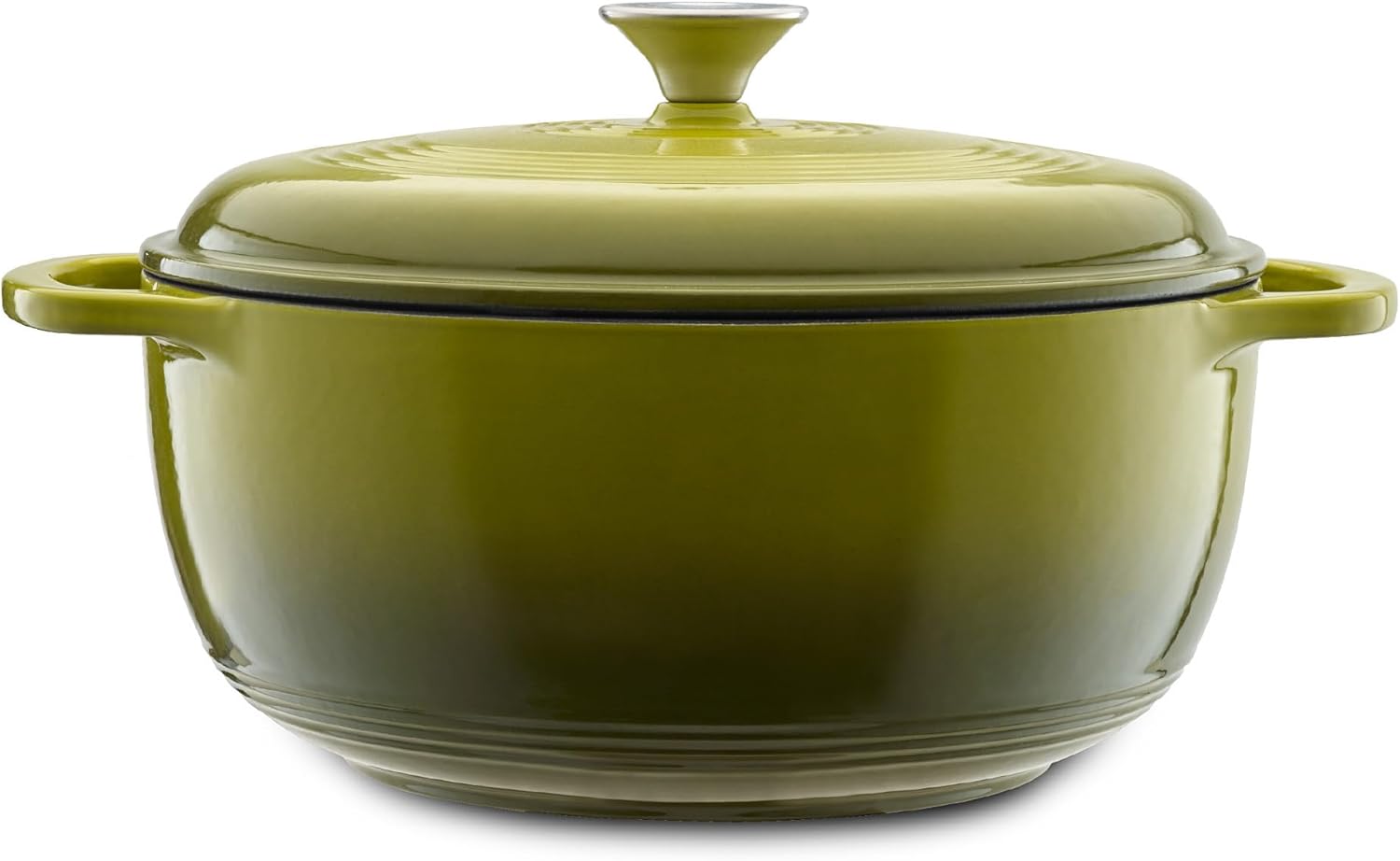 Mercer Culinary Enameled Cast Iron Round Dutch Oven, 6 qt., Avocado