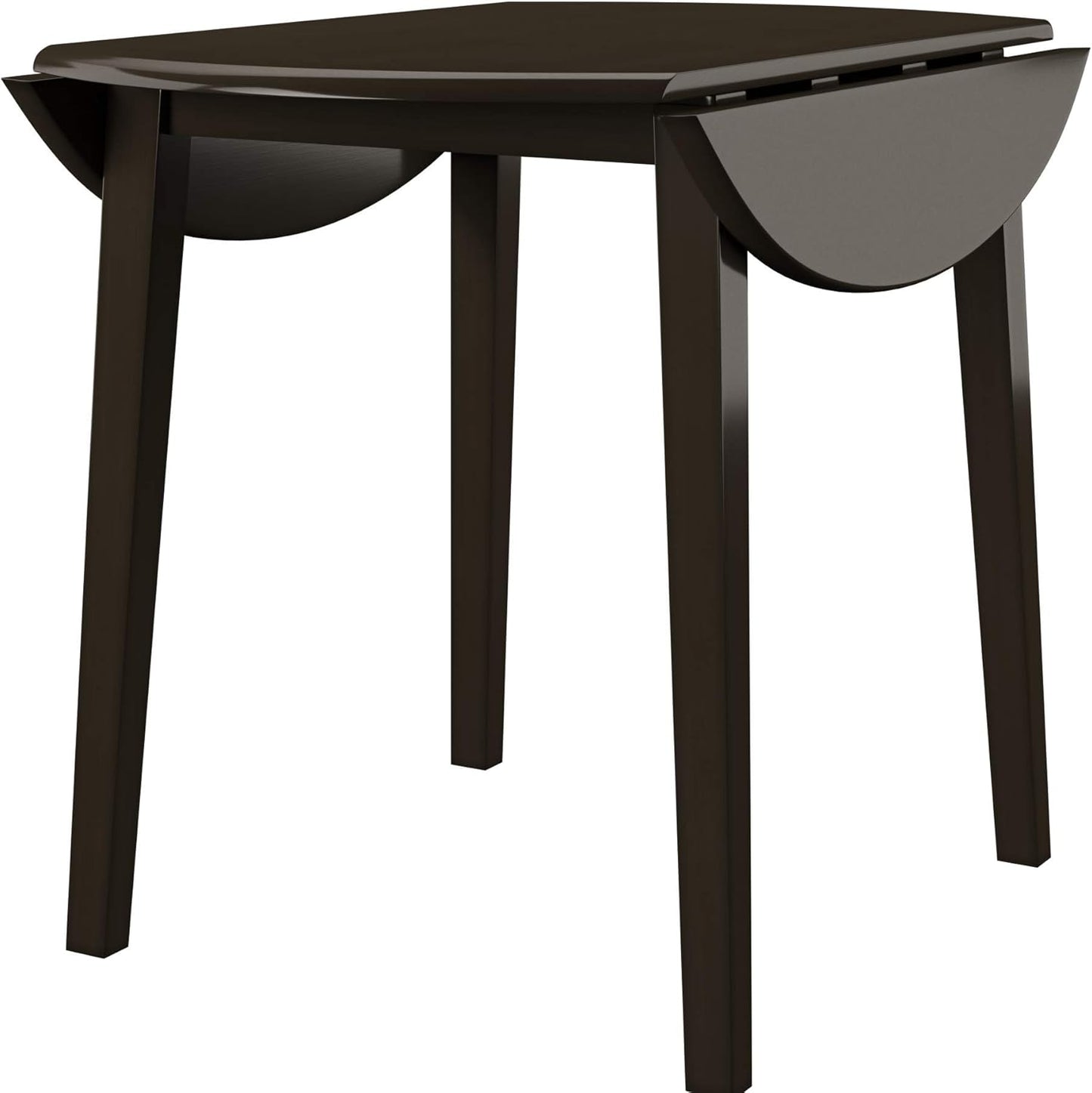 Signature Design by Ashley Hammis Round Dining Room Drop Leaf Table, Dark Brown
