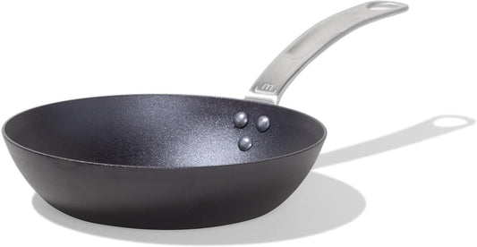 Made In Cookware - Seasoned 8" Blue Carbon Steel Frying Pan - (Like Cast Iron, but Better) - Professional Cookware - Crafted in Sweden - Induction Compatible