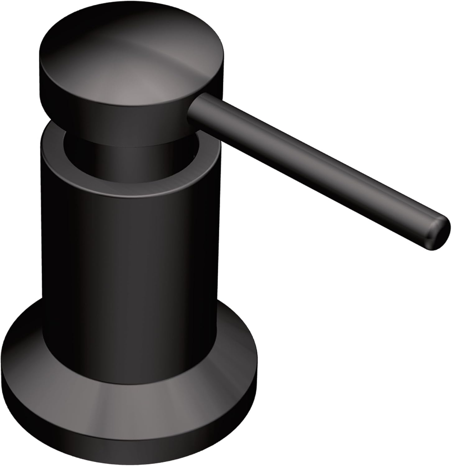 Moen Modern Deck Mounted Lotion or Kitchen Soap Dispenser Pump, Matte Black, 3942BL