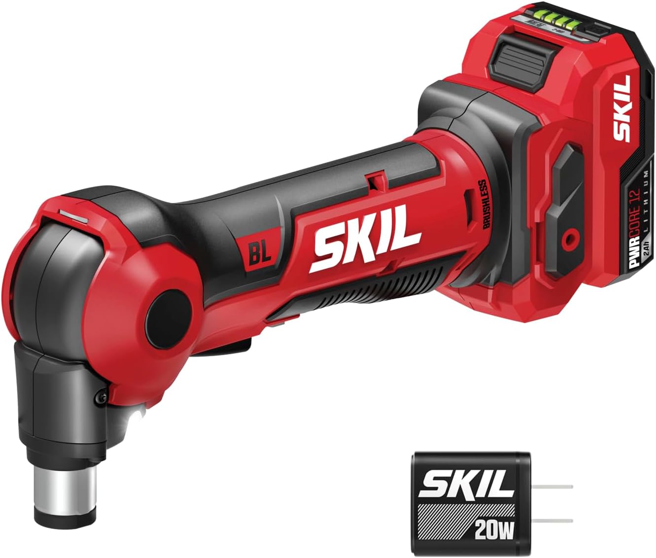 SKIL 12V Brushless Auto Hammer Kit Including 2.0Ah USB-C Battery and 20W USB-C Charger-AH6552A-11