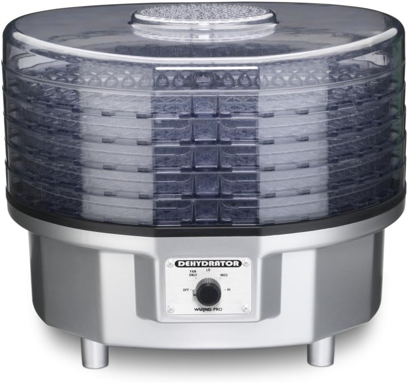 Waring WDHR60SILPCFR Food Dehydrator, Silver