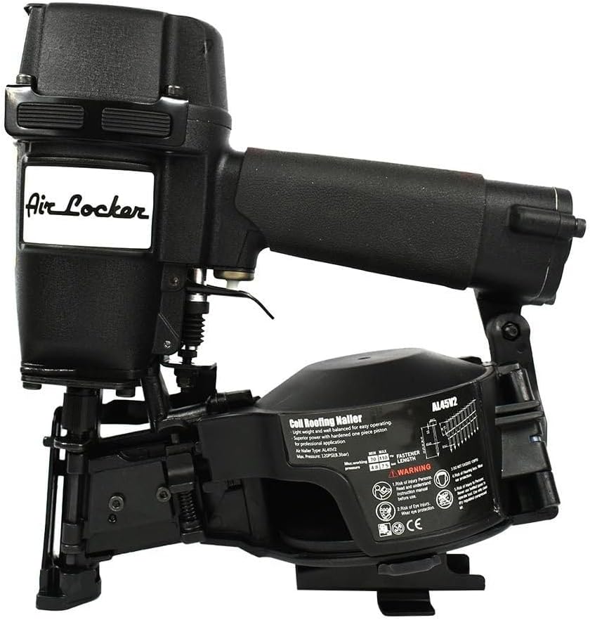 Air Locker AL45V2 7/8 Inch to 1-3/4 Inch Coil Roofing Nailer (Side Load)