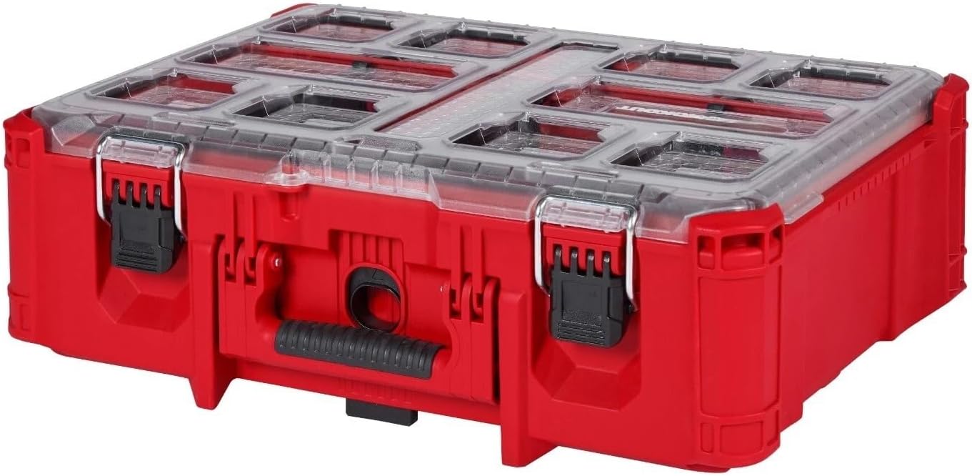 48-22-8432 Tool Box for Milwaukee PACKOUT Deep Organizer w/ 50 lb Weight Capacity Length 15.2 in Width 19.7 in Height 7 in