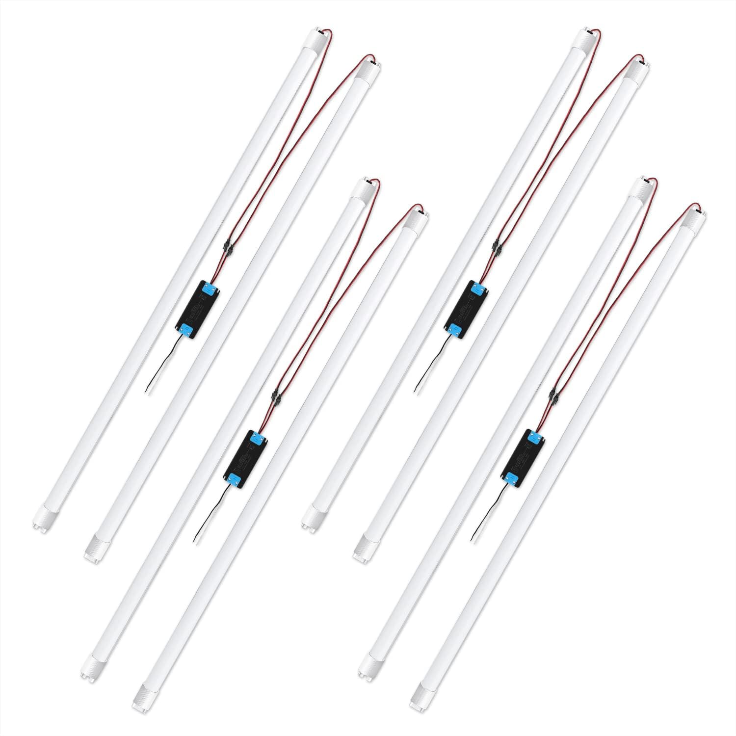 Latest 4FT LED Retrofit Kit, Troffer Quick Repair and Retrofit LED Kit, No Professional Tools Required, Super Bright LED Light