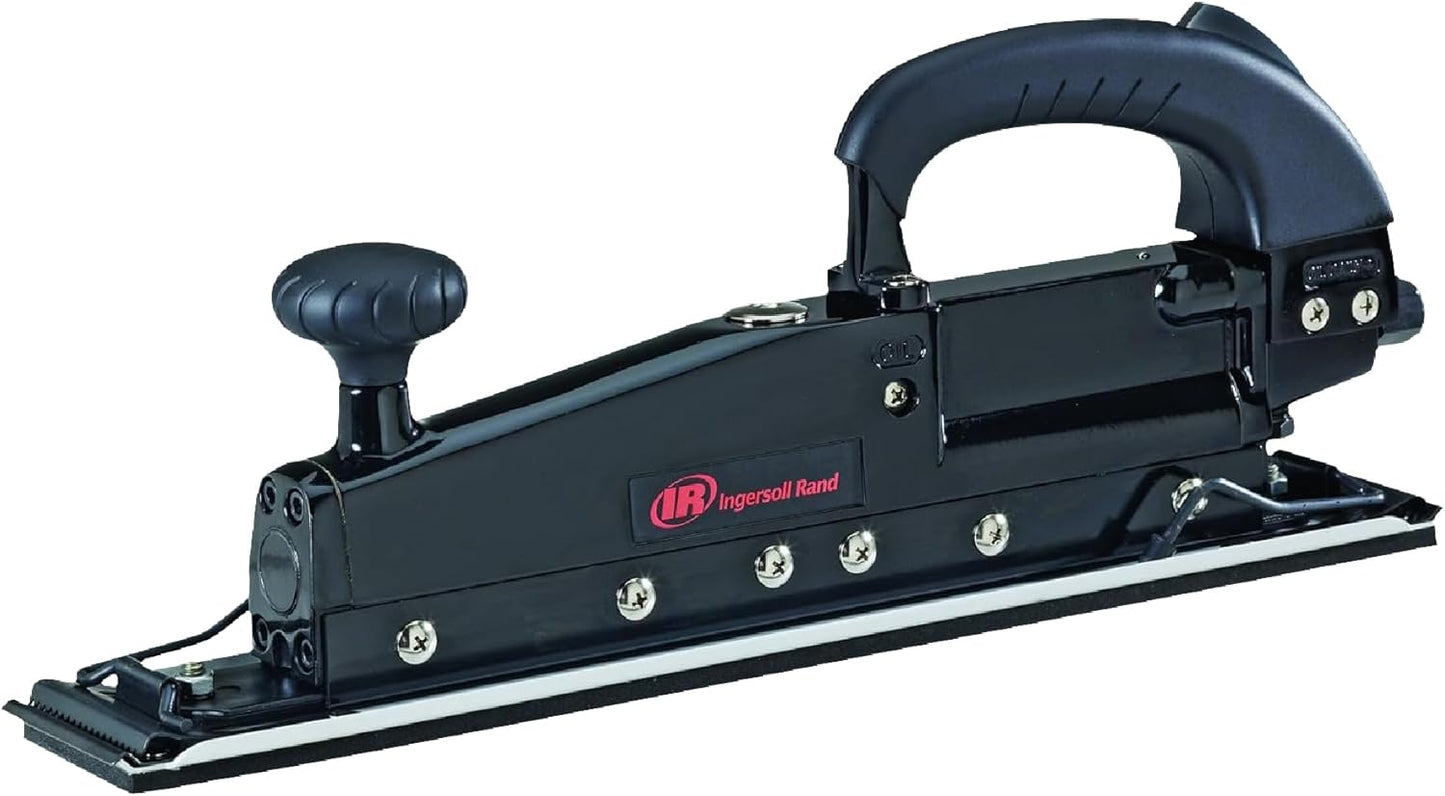 Ingersoll Rand 315G Straight Line Air Sander, Edge Series Pneumatic Tool, Heavy Duty Sanding, Leveling Large Flat Surfaces, Dual Piston Design, Black