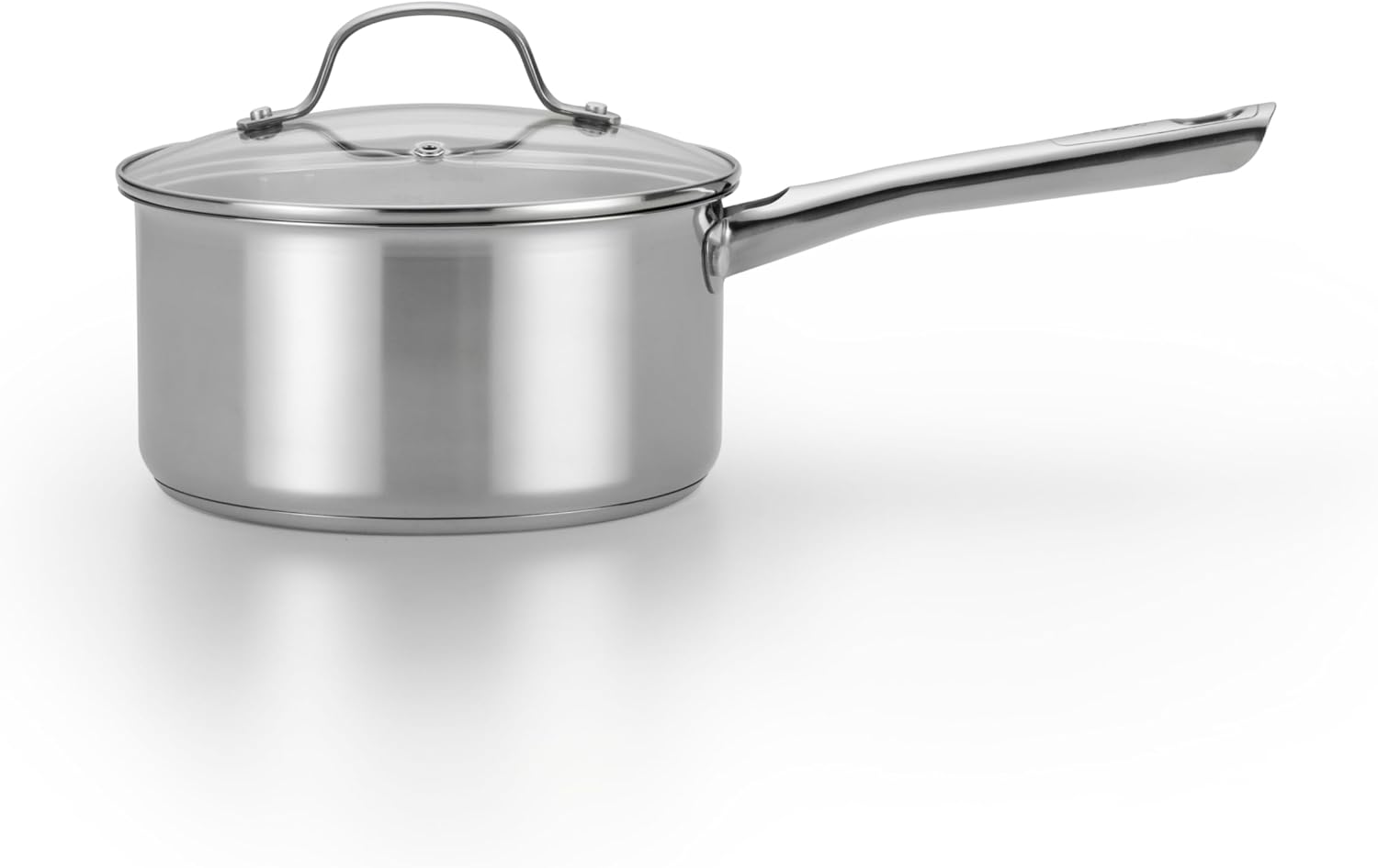 T-fal Performa Stainless Steel Sauce Pan with Lid 3 Quart, Induction Compatible, Oven Broiler Safe 500F, Multipurpose Handy Saucepan, Kitchen Small Pot, Pots and Pans, Cookware, Dishwasher Safe Silver