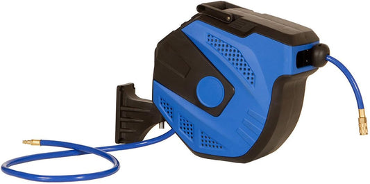 3/8" X 100' Retractable Air Compressor Hose Reel 300 PSI Auto Rewind Garage Tools