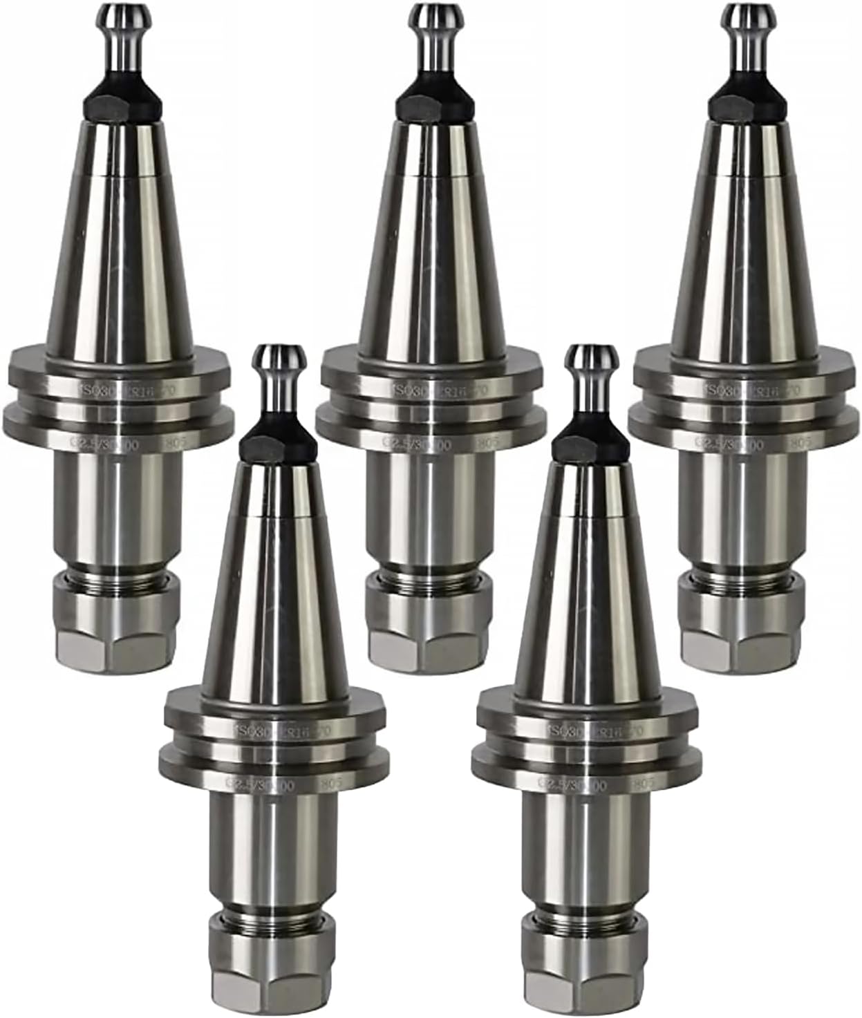ISO30 ER16-70 Tool Holder Lathe Chuck Dynamic Balance G2.5 30000RPM CNC Machining Tools Collet With Pull Stud (5PCS)