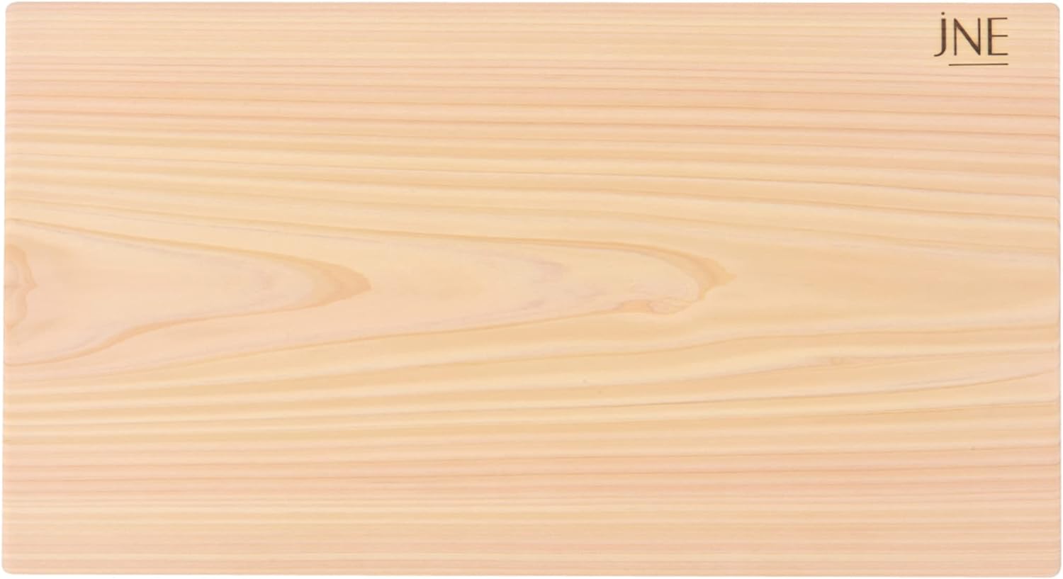 Hinoki Cypress Reversible Wood Cutting Board, 17.3" x 9.5" x1.2", Chopping Board, Butcher Board, Serving Board, Solid Single Piece, No Joint, No Glue | Holiday Gift