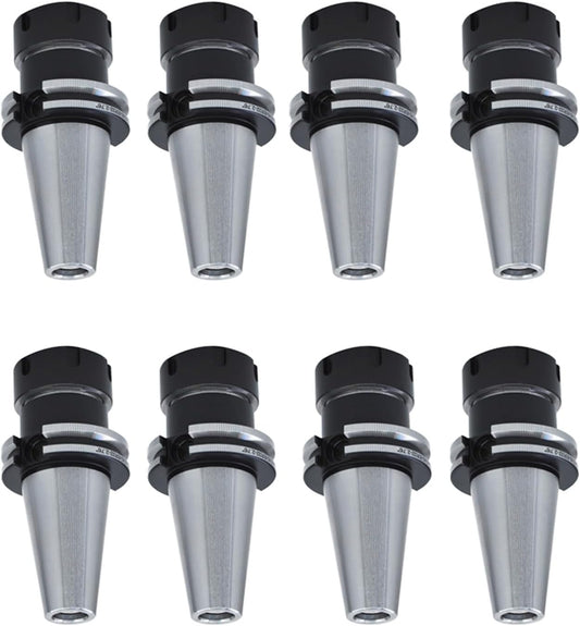 WFLNHB CAT40-ER32 Collet Chuck 2.76" Gage Length 8pcs Tool Holder Set for CNC Engraving Machine and Milling Lathe Tool
