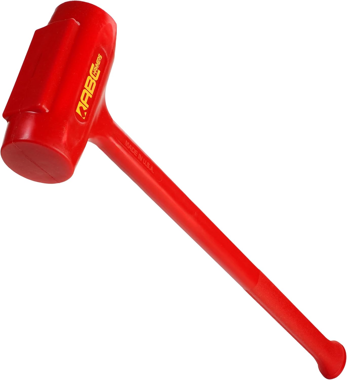 ABC HAMMERS Dead Blow Sledge Hammer - 10.5 lb. USA Made Polyurethane Hammer with Steel Reinforced Handle & 30" Overall Length - ABC12DB