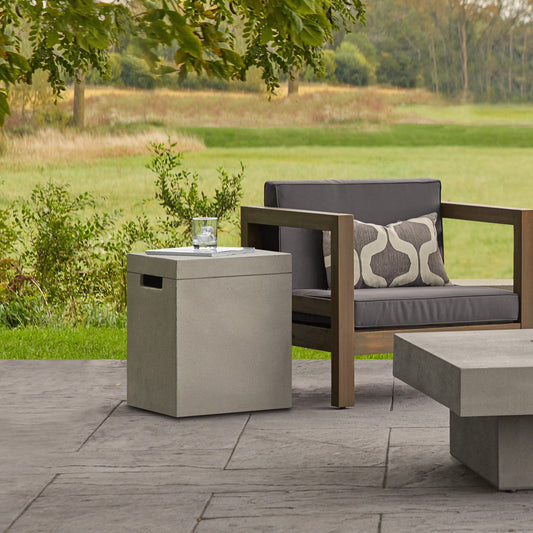 Jensen Co. Kuna Glass Fiber Reinforced Concrete Propane Tank Cover 1585-FLNT