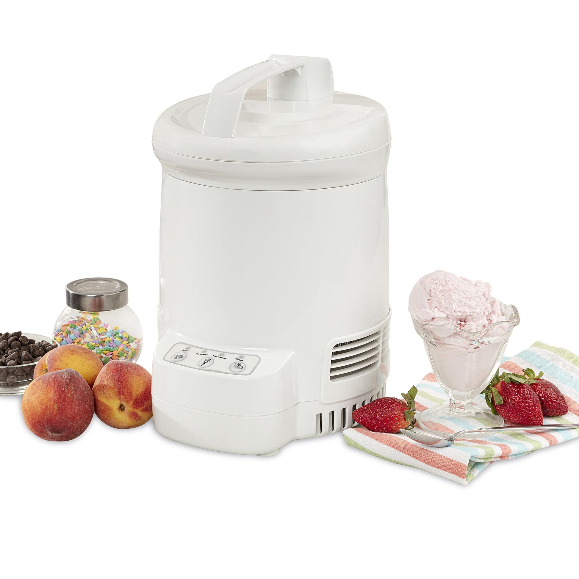 Koolatron 1.25-Quart Electric Ice Cream Maker (Makes: Gelato, Sorbet, Frozen Yogurt, Soft-Serve Ice Cream) TCIF06G
