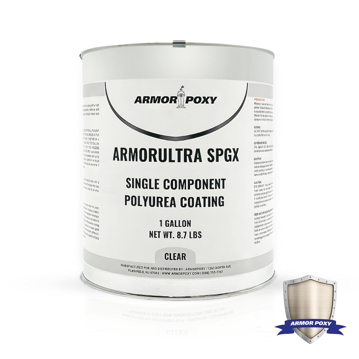 Armorpoxy Polyurea 1-part Clear Polyurea Polycuramine Concrete and Garage Floor Paint ( 1-gallon )