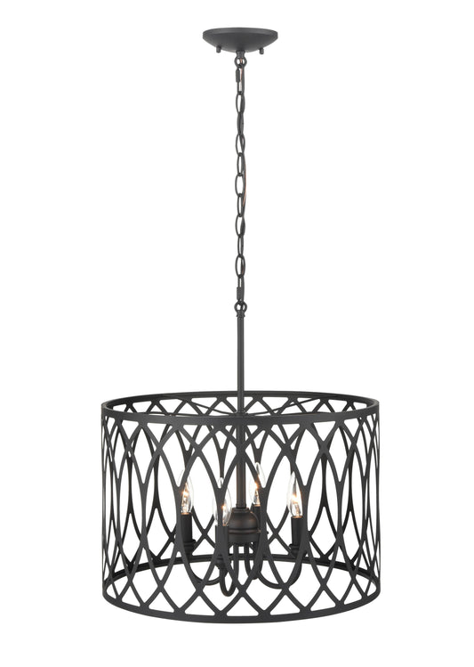 Millennium Lighting Arelyn 4 -Light Matte Black Modern/contemporary Geometric Large Hanging Pendant light