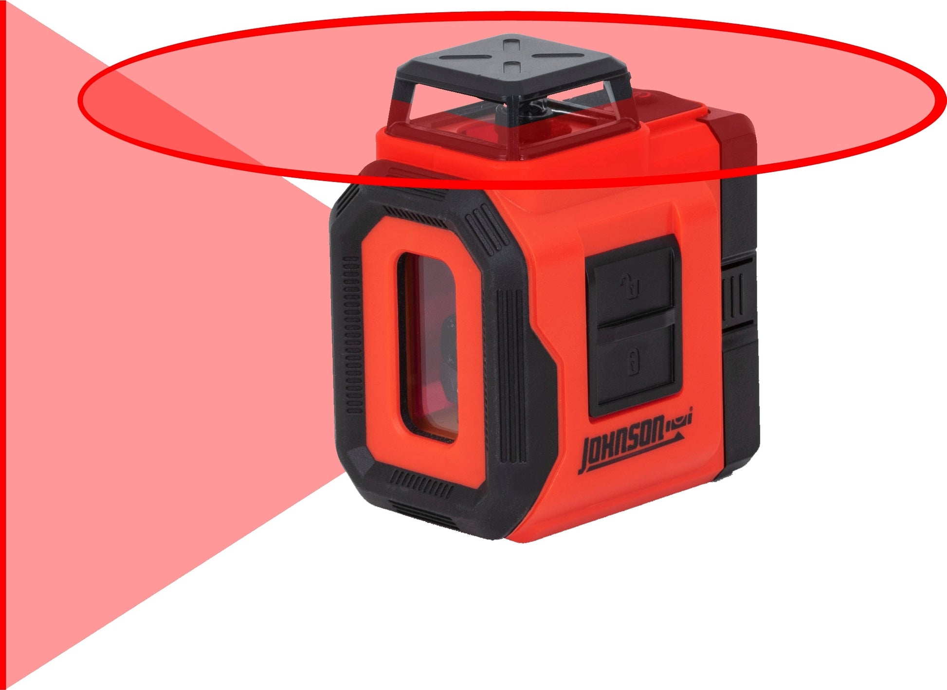 Johnson Level 50-ft Red Self-Leveling Line Generator Laser Level 40-6606