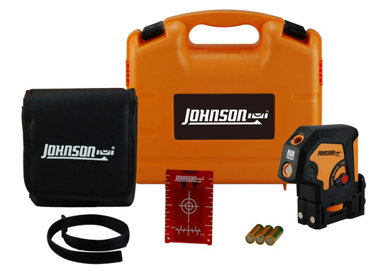 Johnson Level 100-ft Red Self-Leveling Line Generator Laser Level 40-6693