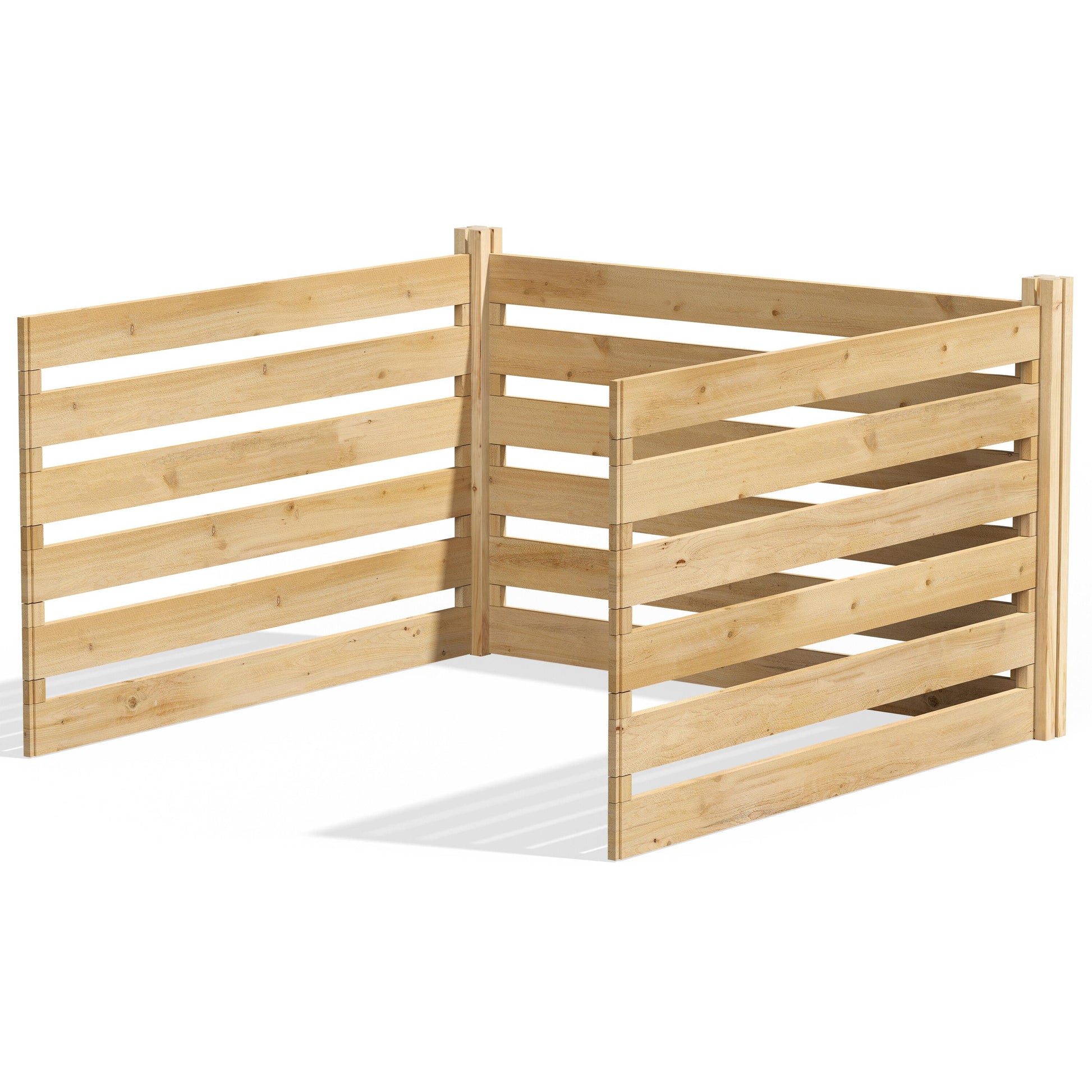 Greenes Fence 309.17 Wood Stationary Bin Composter RCCOMP48ADK