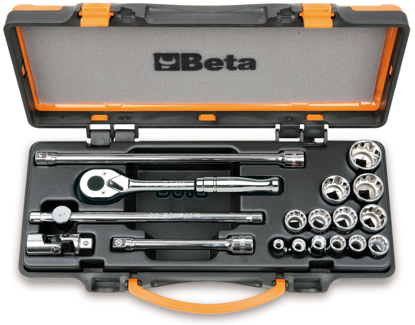 Beta 3/8-in Drive Standard (SAE) Intermediate Socket Set (18-Pieces) 9100926