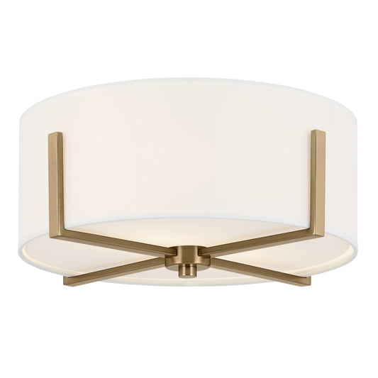 Kichler Malen 2 -Light 15.5-in Gold Flush Mount Light 5384852