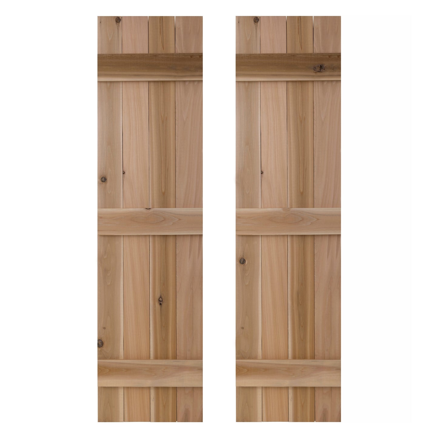 Dogberry 14-in W x 84-in H Dirty Blonde Board and batten End batten Wood Exterior Shutters ( 1 -Pack )
