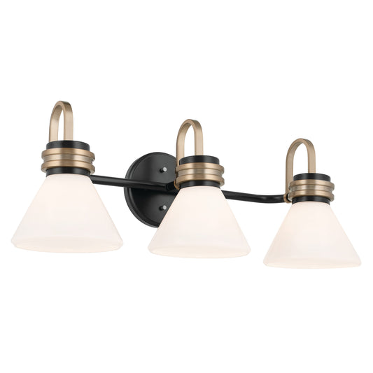 Kichler Farum 26-in 3 -Light Black Modern/contemporary Vanity light 5384769