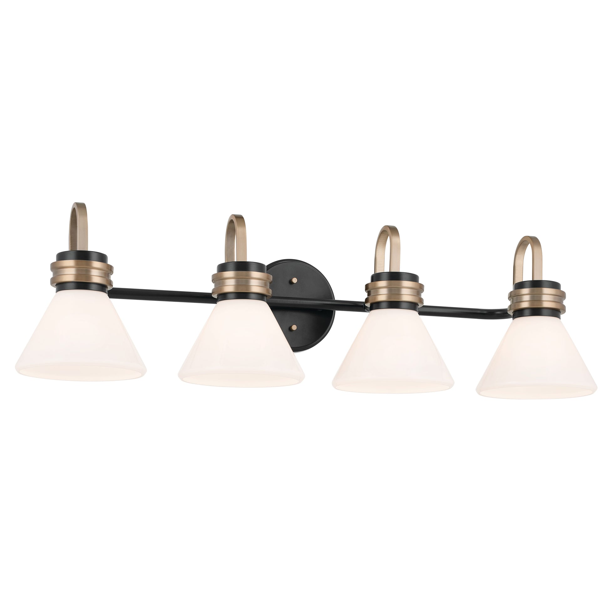 Kichler Farum 34-in 4 -Light Black Modern/contemporary Vanity light 5384831