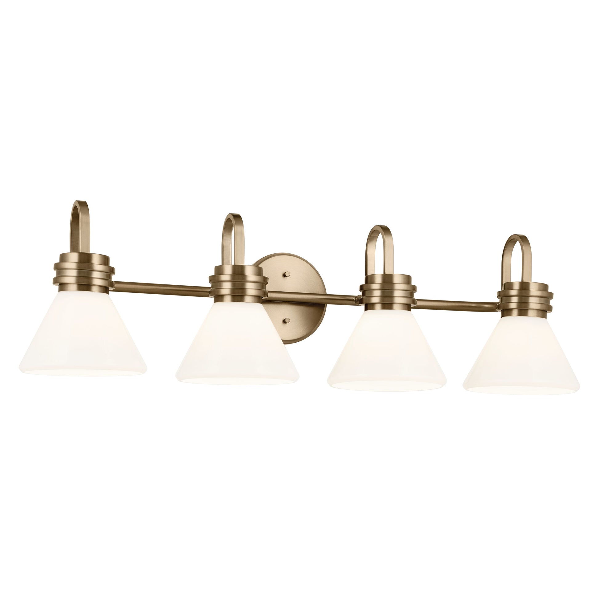 Kichler Farum 34-in 4 Light Gold Modern/contemporary Bathroom Vanity light