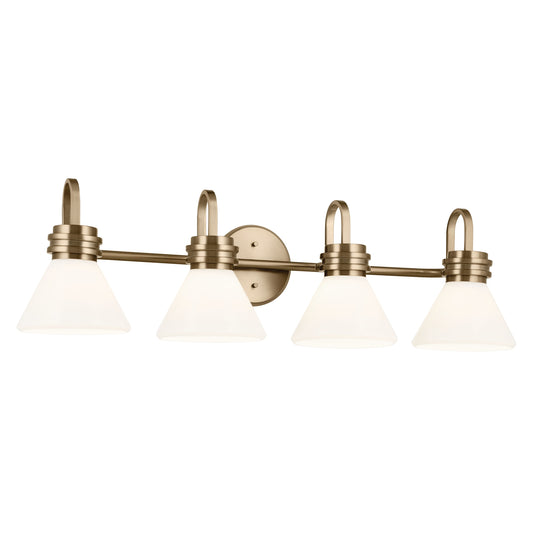 Kichler Farum 34-in 4 Light Gold Modern/contemporary Bathroom Vanity light