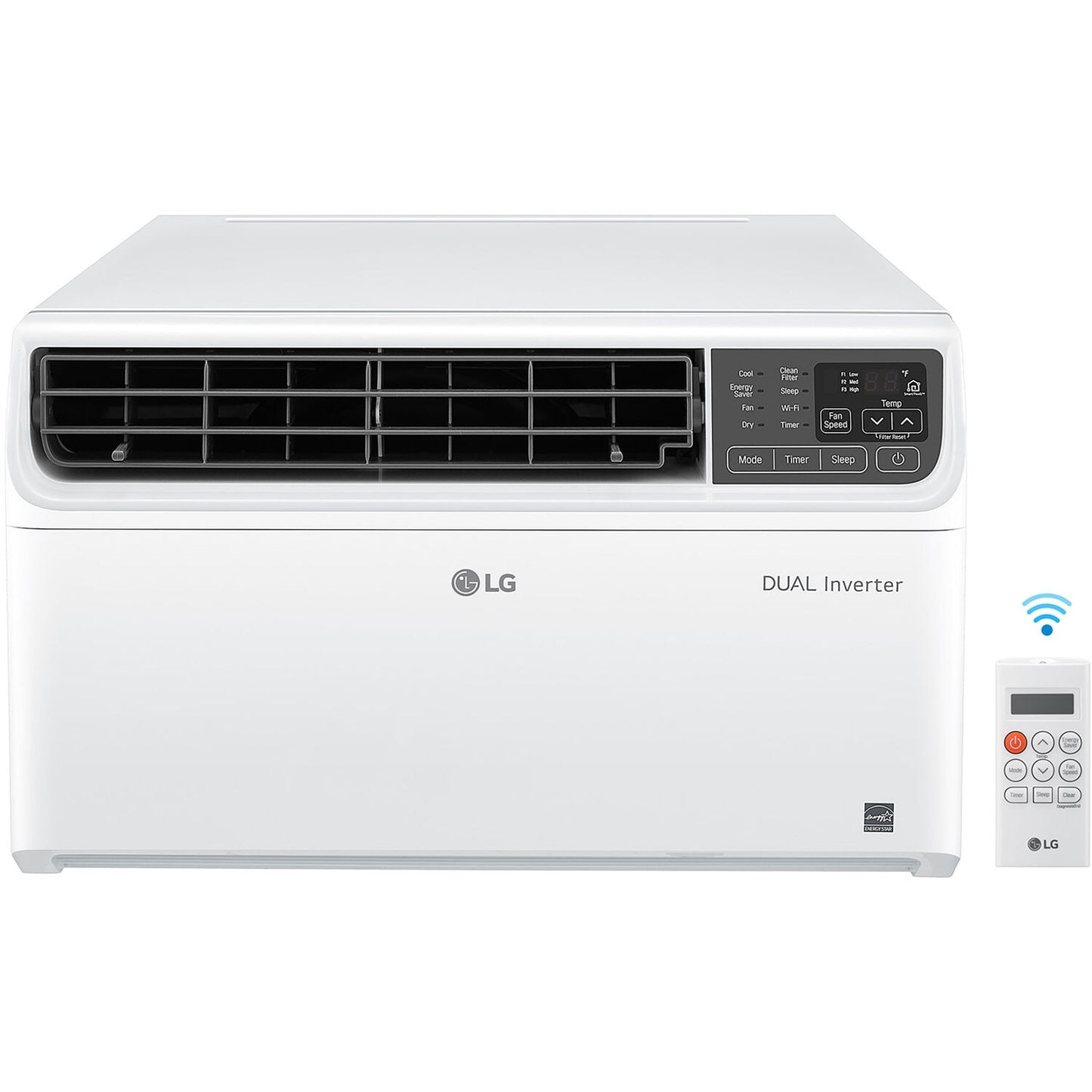 LG 550-sq ft Window Air Conditioner (115-Volt; 12000-BTU) ENERGY STAR Wi-Fi enabled LW1222IVSM