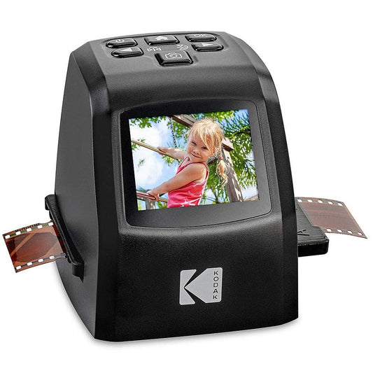 Kodak - Mini Digital Film & Slide Scanner – Converts Film Negatives & Slides to 22 Megapixel JPEG Images – 2.4 LCD Screen - Black