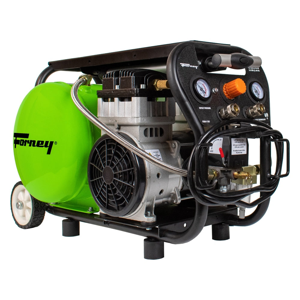 Forney 4-Gallon Portable Electric 120 PSI Horizontal Air Compressor 555