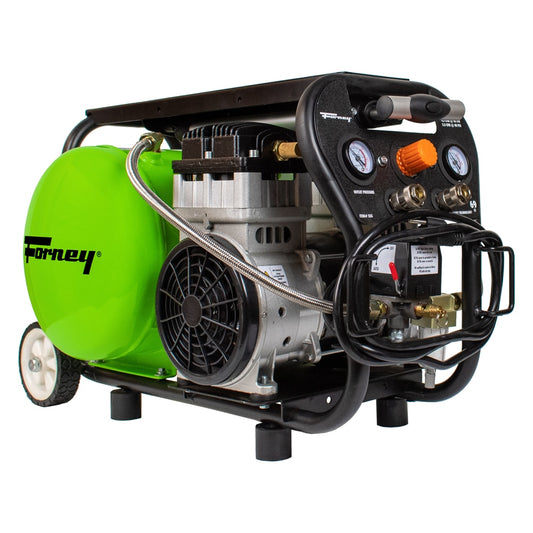 Forney 4-Gallon Portable Electric 120 PSI Horizontal Air Compressor 555